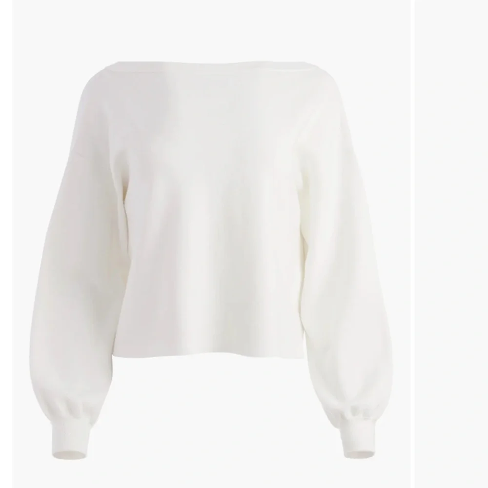 NWT $330 Alice + Olivia Nora REVERSIBLE Drawcord Ruched Sweater in size Medium! - Picture 5 of 5